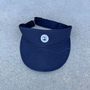Pebble Beach Navy Golf Patch Visor Cap